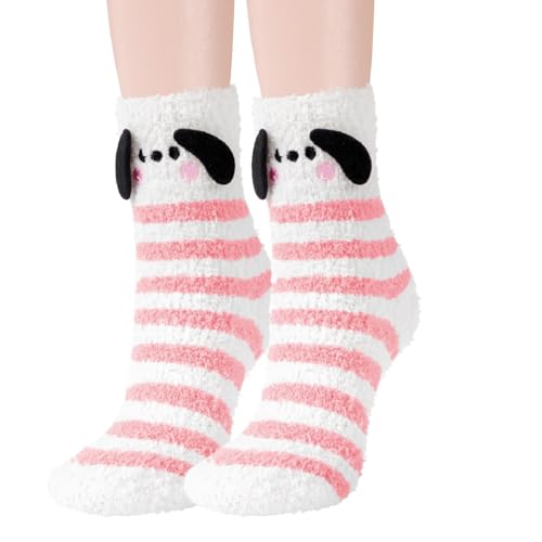 Image of Benefeet Sox Cute Fuzzy Socks for Women Girls - Fluffy Cozy Warm Winter Funny Animal Slipper Plush Sleeping Socks