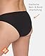 Nur Die 5er Pack Mini Slip Mehrfarbig aus Baumwolle Stretch Unterwäsche Unterhosen Basic Mehrpack Damen, schwarz, L