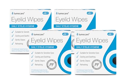 Lumecare Eyelid Wipes x4 Pack - 80 Sachets