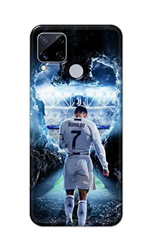 Image of Printed Hard Back Cover Case for Realme C15 Back Cover (Footbal Legend) -1302