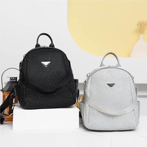 Sac à dos simple et élégant noir et blanc à grande capacité - 3
