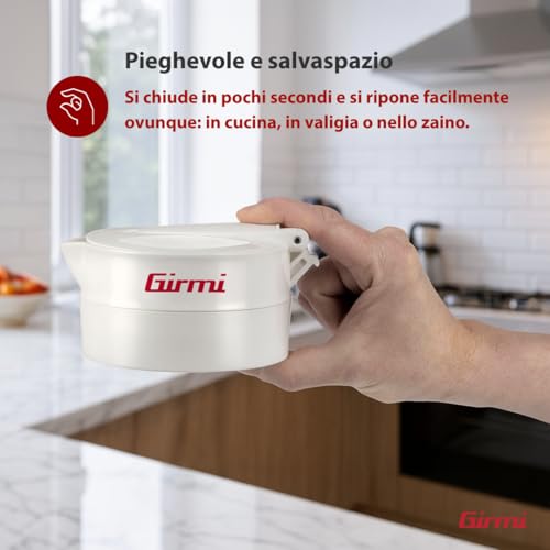 Faltbarer Wasserkocher Girmi BL03 – Zusammenklappbarer Silikonkrug