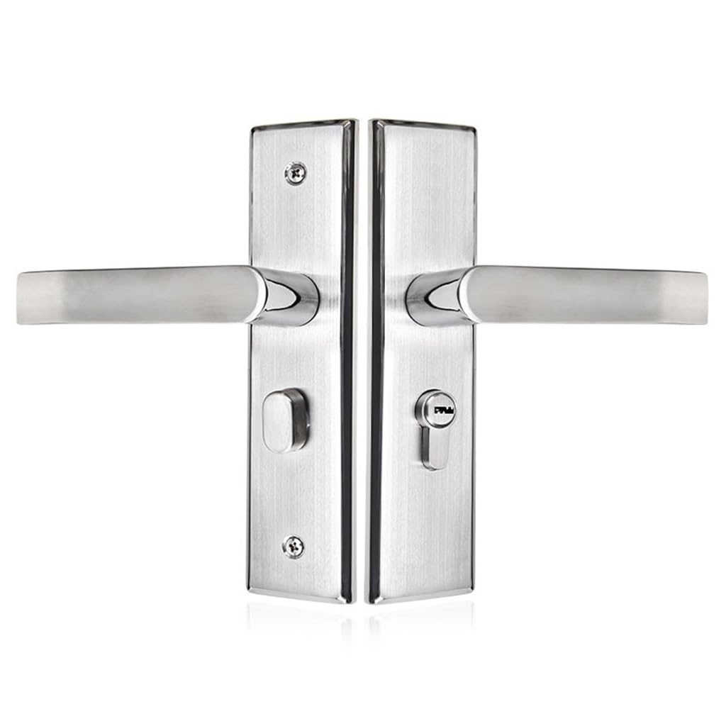 MOBYGKFY 304 Stainless Steel Interior Door Lock Project Lockset Universal Room Latch