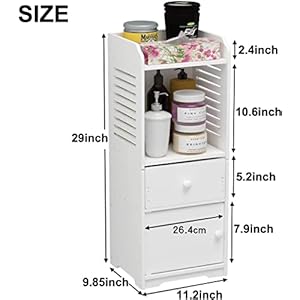 Reriibathroomstoragecabinetsmallfloorbathroomorganizerfreestandingsidetoiletcabinetwithdraweranddoorwhite  Urban Country Home Decor Rerii bathroom storage cabinet small floor bathroom organizer free standing side toilet cabinet with drawer and door white  urban country home decor