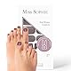 Original Miss Sophie Pedi Wraps I Cocoa Pedicure I 27 ultra-dünne Nagellack-Streifen einfarbig I Für Fußnägel I Hält auf Natur- sowie lackierten, Acryl-, Gel- & Shellac-Nägeln