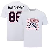 13 KIRILL MARCHENKO Shirt Tshirt T-Shirt White Hockey 100% Cotton Shirt Jersey for Mens/Womens/Kids