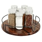 👍【Platzsparend Lazy Susan】- Durch die große Aufbewahrung können Sie ansonsten verschwendeten Platz in den Ecken Ihrer Küchenschränke nutzen und Ihre Schränke frei machen. Halten Sie Ihren Küchentisch oder Ihre Schränke und Arbeitsplatten sauber und ordentlich.