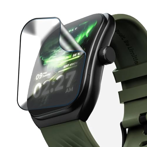 Enlinea | Pack of 3 | Smartwatch Screen Guard for Trail watch 2.01 | Edge to Edge Coverage | Ultrathin 0.125mm 9H anti shock flexible Watch screen protector TPU membrane