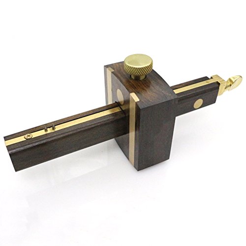 Oriental riverkit Marking Gauge Hardwood Mortice Marking Gauge Woodworking Carpenters Tool Adjustable Carpentry Marker for Construction Decoration Woodworking 20cm