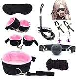 Sexual Binding Rope Bondaged with Wrist Ankle and Thigh Restraints Hand Leg Cuffs Ankle Wrist Bed Bondage Restraints Sex Sling Doggie Style for Adult Bondaged Bed Tie Dows Sweatshirt