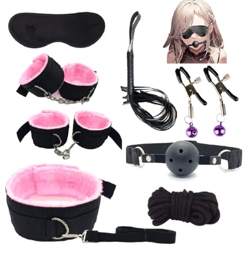 Sexual Binding Rope Bondaged with Wrist Ankle and Thigh Restraints Hand Leg Cuffs Ankle Wrist Bed Bondage Restraints Sex Sling Doggie Style for Adult Bondaged Bed Tie Dows Sweatshirt