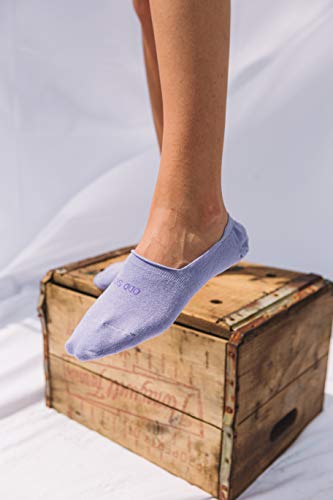 Image of Odd Sox - Basix Large No Show Socks - Soft Cotton Blend Low Profile Athletic Fit - Pastel & Bright Colors