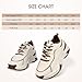 Sosoport Leather Tennis Shoes for Women Style Comfortable Sneakers Fashionable Durable 37 Size