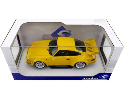 solido S1803401 Porsche 1:18 1990 964 3.8 RS-Yellow miniatura 5