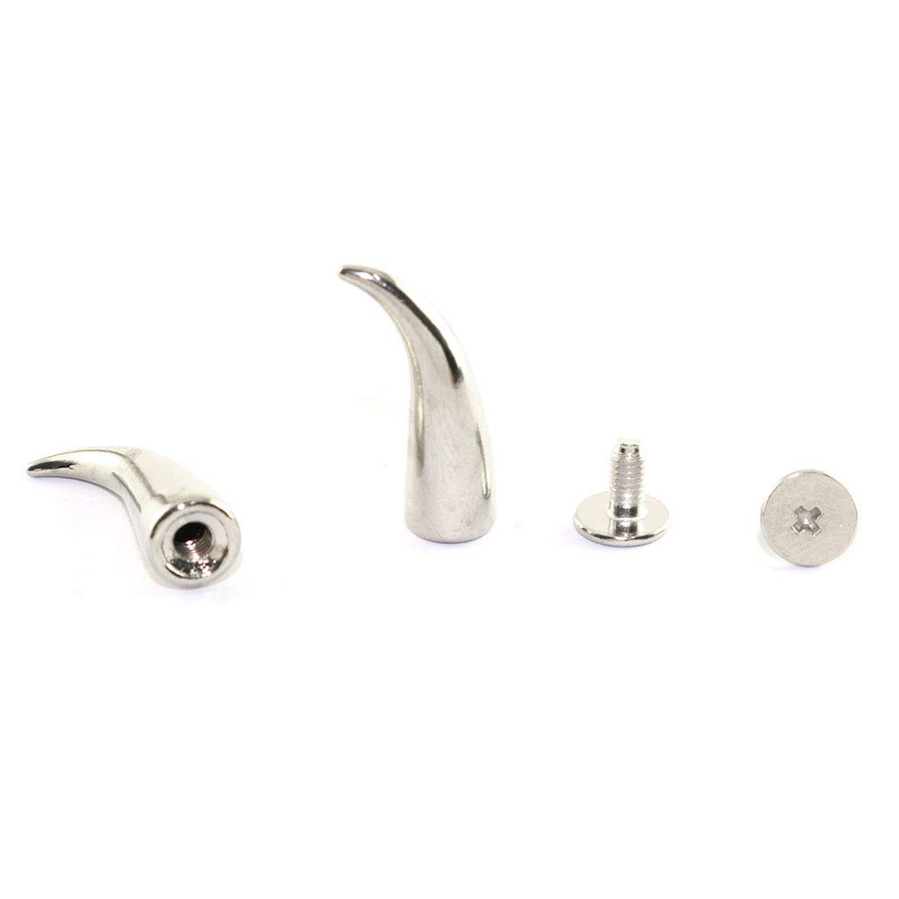 30 Sets Cat Claw Spikes & Studs - 7x21mm Snap Rivets For DIY | Punk Metal Decorative Nails For Leather, Jackets, Bags - View #8
