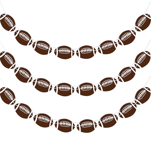 Image of OHOME Football Party Decorations for Super Game Bowl 2027 - Game Day Banner | Football Party Decorations Supplies Favors Indoor Outdoor - Birthday Hanging Backdrop Sports Theme Decor for Wall Home
