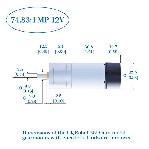 CQRobot Ocean: 74.83:1 MP Metal DC Geared-Down