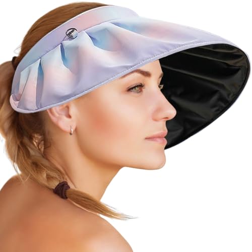 Visera de Sol con Ala Ancha para Mujer, Plegable y Ligera miniatura 1