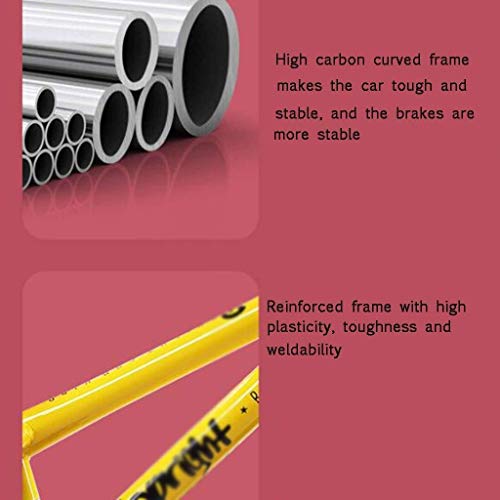 Chenbz Fahrrad Mountainbike Variable Speed Fahrrad Kinder, die 16-Zoll-Adjustable Abnehmbare Stabilizer Fahrrad Farbe: gelb, Größe: 16INCH (110 * 40 * 80 cm) – Bild 4