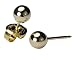 Ear Piercing Earrings Gold Maxi 5mm Round Ball Studs "Studex System 75" Hypoallergenic