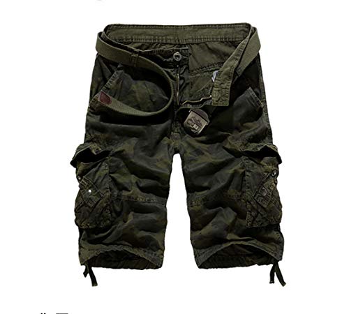 Hommes Shorts Bermudas Homme Pantalon Cargo De Style Militaire, Baggy Casual Grande Taille Pantacourt Cargo Multi Poche Short Camouflage Sports Cover