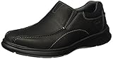 [page_title]-Clarks Herren Cotrell Step Slipper, Schwarz (Black Oily Lea), 44.5 EU