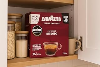 Lavazza A Modo Mio Espresso Intenso Coffee Capsules x36 (Pack of 3, Total 108 Pods) - Spiced Aroma & Medium Roast