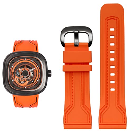 Bracelet montre caoutchouc 28mm pour sport et quotidien