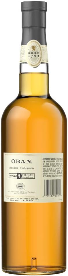 Oban, 14 Year Highland Single Malt Scotch Whiskey 86 Proof, 750mL