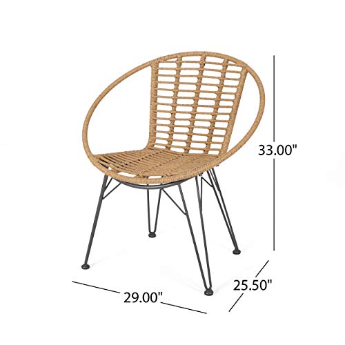 Great-Deal-Furniture-Winnie-Outdoor-Wicker-Dining-Chairs-Set-of-2-Light-Brown-and-Black 41VrrHmJ4CL