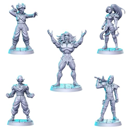 Set de 15 Miniaturas Fantasy en Resina 32mm para RPG miniatura 2