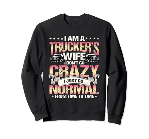 Trucker Wife Gifts - Remolque divertido para tractor (18 ruedas) Sudadera