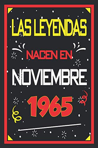 Las leyendas nacen en noviembre 1965: 55 años. Libro de visitas, cuaderno, 110 páginas de felicitaciones, idea de regalo, regalo de aniversario para pareja, niño, mujer, hombre