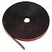 EEEKit 5M/16FT Auto Seal Weather Stripping Rubber Sealing Strip Trim Cover for Car Front Rear Windshield
