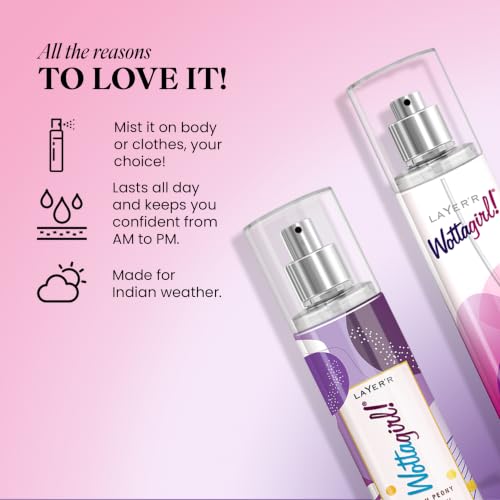 Image of Layer'r Wottagirl Secret Crush & French Peony Body Splash, 60ml x 2