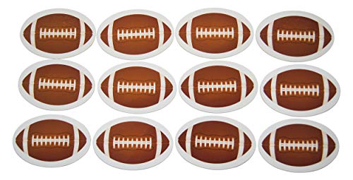 Set de 12 imanes decorativos ovalados de fútbol