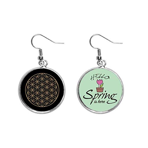Pendientes de primavera circulares tipo tótem ideales para lucir en terrazas y eventos