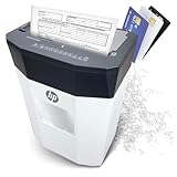 HP OneShred Auto 80CC Aktenvernichter | Shredder Papier 80 Blatt Auto & 8 Blatt Manuell | Schredder Aktenvernichter P-4 | Paper Shredder Cross Cut | Schredderer Papierschredder 15L | Aktenschredder