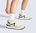 LUCKY STEP Women's Retro Fashion Casual Sneakers Platform Classic Trendy Trainning Anti-Slip Tennis Travel Walking Shoes(Beige/Green,7)