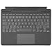 Rii Bluetooth Microsoft Surface Pro Keyboard with Touchpad,7 Color Backlits,Compatible with Microsoft Surface Pro 8/Pro 9/Pro X Only, Ultra-Slim with Cover Only Used when Connected to Bluetooth