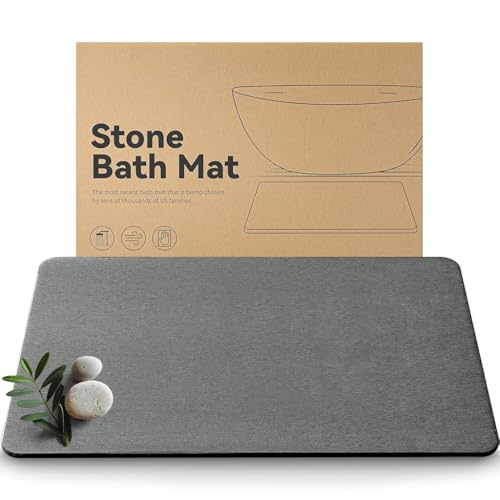 La Mejor Recopilación de Tapetes de piedra disponible en línea para comprar. 41 PALAY® Alfombrilla de baño Piedra, Secado rápido, Antideslizante, Tierra de diatomeas, para baño, superabsorbente, fácil Limpiar