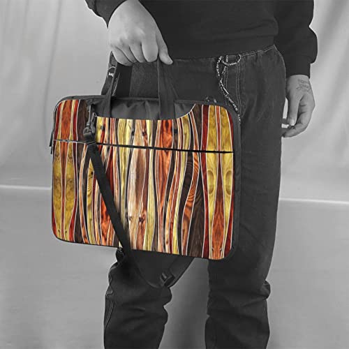 Bolso maletín para portátil con textura de madera miniatura 2