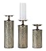 Melrose 78445 Candle Holder Set of 3, 10-inch Height, 12-inch Height, 14-inch Height, Metal