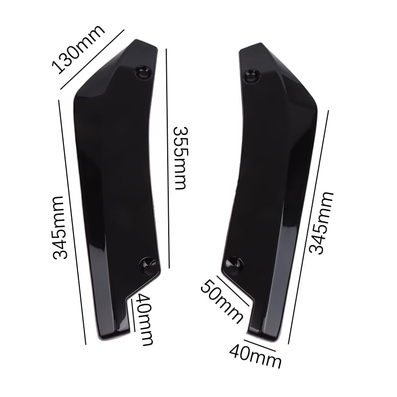 Diffuseur séparateur arrière et aileron de protection pour automobile - 7