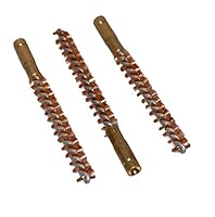 Flachberg Bronzebürste Waffenreinigung 22 lfB / 223/5,56 / .222-3er Set Laufbürsten mit Innengewinde 1/8'' für Pistole und Gewehr