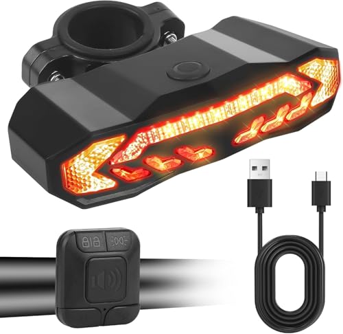 5-in-1-Fahrradalarm, 110 dB Fahrradalarmanlage mit Fernbedienung,...