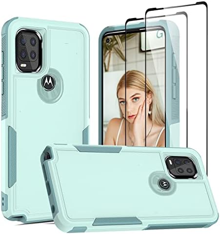 Caseswill® Heavy Duty Rugged Case With Ring & Kickstand For Motorola Moto G Stylus 5G 2021 + Screen Protector