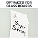 Quartet Strong Magnets, Glass Whiteboard, Dry Erase Board, Large, Clear Rare Earth Magnets, 6 Pack (85391)