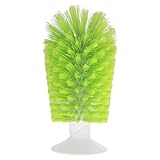 Honeypomelo Turtle Scratches Back Brush, Turtle Shell Cleaning Brush Turtle Scrub Brush Red Eared Slider Turtle Exfoliate Brush Tank Suction Cup Brush for Remove Turtle Shell Scutes (Green 01)