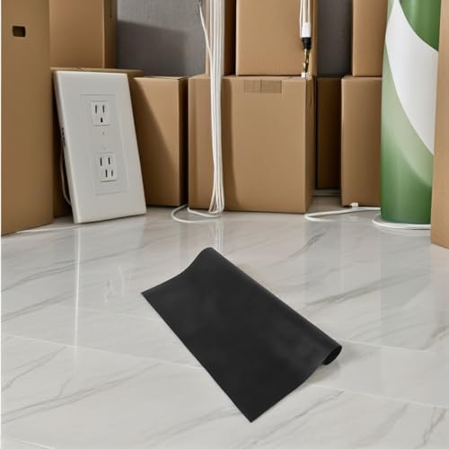Tapis isolant en caoutchouc 10 KV anti-vibrations étanches 0.5x0.5m - 7